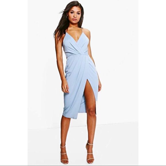 ✨ Strappy Wrap Detail Midi Dress✨ - Picture 1 of 8